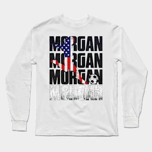 Morgan Soccer Womens Celebration USA Long Sleeve T-Shirt